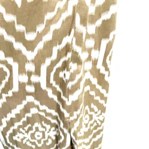Anthropologie Size‎ 0 Sleeveless Lace Embroidered Maxi Dress Tan & White Pattern thumbnail 5