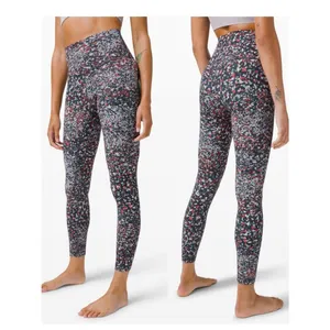 Lululemon Align Pant 28" Inseam in Water Blossom Multi Athletic Gym Size 8 thumbnail 2