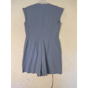 Athleta Romper Womens S Blue V-Neck Sleeveless Pockets Jersey Casual Summer thumbnail 2