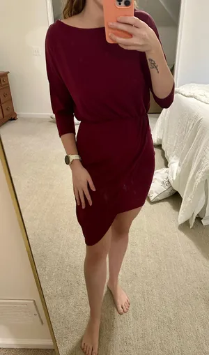 Cocktail Mini Dress Red thumbnail 1