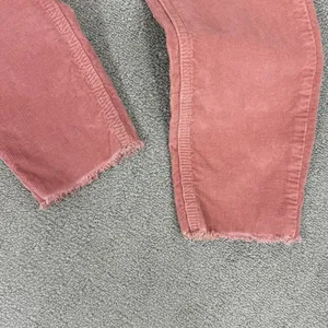 We The Free Free People Raw Hem Corduroy Ankle Skinny Pants‎ Dusty Rose Pink 27 thumbnail 6