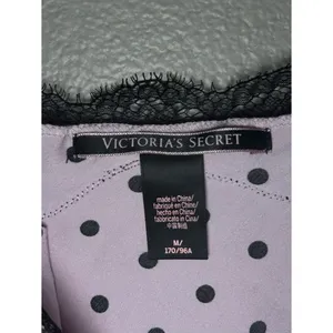 Victoria’s Secret Pink & Black Lace Trim Polka Dot Cami Top Women’s Size Medium thumbnail 7