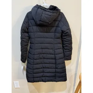 Guess Women's Faux‎ Fur Lined Hooded Puffer Coat Size XS Black thumbnail 3