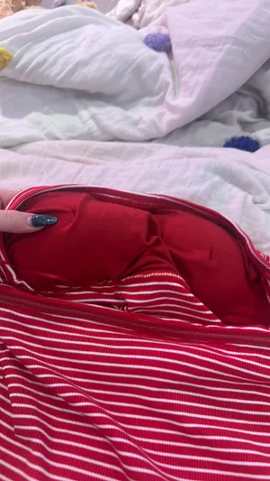 Sadie and Sage Red striped tube top thumbnail 3