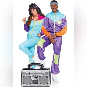 NEW Leg Avenue Awesome 80's Track Suit Costume Size Small Medium thumbnail 3