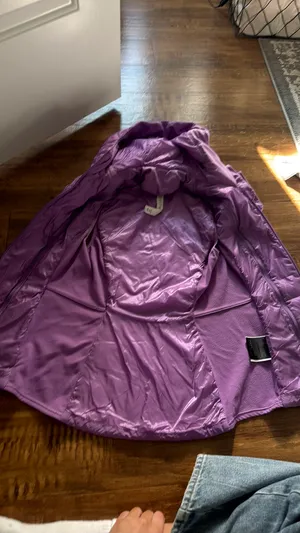 lululemon purple vest with removable hood thumbnail 6