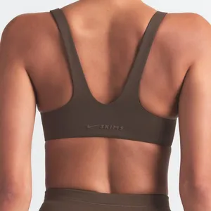 Nike Skims Matte Shaped Bottom Scoop Bra Dark Sepia Size Small thumbnail 2
