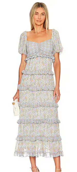 Show Me Your MuMu Colette Maxi Dress Primrose Print - size S thumbnail 1