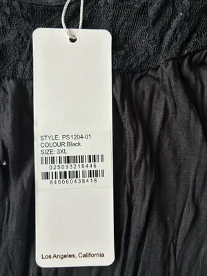 White Mark Black Top thumbnail 2