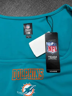 NFL Team Apparel Miami Dolphins Women’s XL Crop Top thumbnail 4