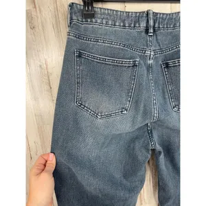 Pacsun Blue High-waisted Frayed Hem Classic Mom Jeans Size 28 100% Cotton thumbnail 6