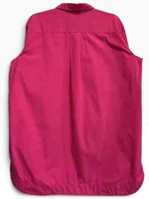 Sezane Maxine Shirt Dress Mini Grenadine Pink Cotton Oversized Button Down S thumbnail 4