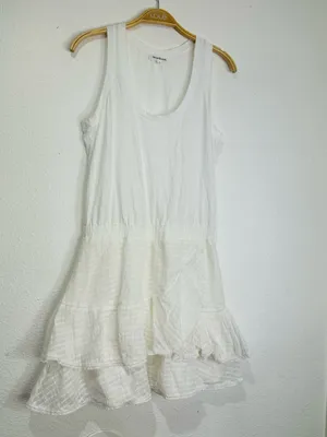 Heartloom White Tiered Ruffle Tank Dress thumbnail 3