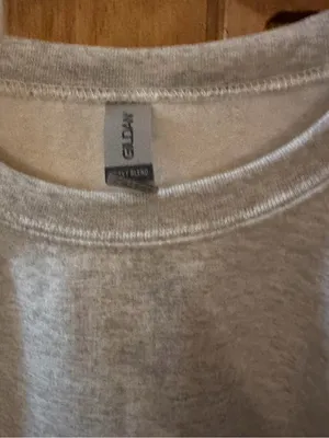 Detroit lions Gray Crewneck Sweatshirt with sequin Blue Lion Logo Size XL thumbnail 3
