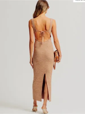 Torn by Ronny Kobo Knit Maxi Dress Vacation Beach Resortwear Medium NWT‎ thumbnail 2