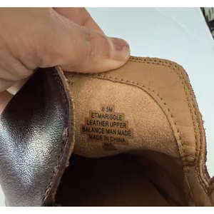 Earth Women’s 6.5‎ Marisole Block Heel Slip On Zipper Brown Leather Ankle Boots thumbnail 14