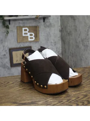 NWT Mia Womens Eudora Platform Heels Studded GS1754706 Chocolate Brown 8M thumbnail 6