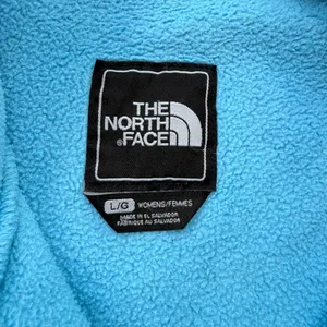 The North Face Denali Fleece Jacket Light Blue Cream Women Large F10 Polartec thumbnail 6