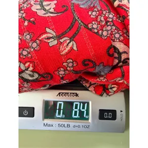 ba&sh Red Floral Lurex Midi Dress‎ V-Neck Front Slit Small thumbnail 9
