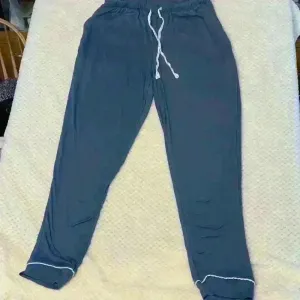 Blue Hurley sz L pajama pant comfy cozy coastal grandma drawstring bridesmaid thumbnail 1