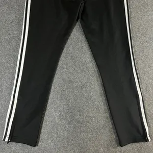 Adidas Originals Women Black 3-Stripe Track Pants Trefoil Logo Size L BK0017 thumbnail 10