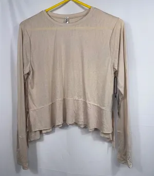 Kimberly C Sand Layered Hi-Low Top S NWT thumbnail 1
