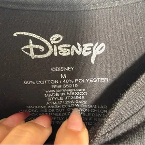 Disney Parks Alice In Wonderland Black Cotton Blend Tee Medium Women's thumbnail 2