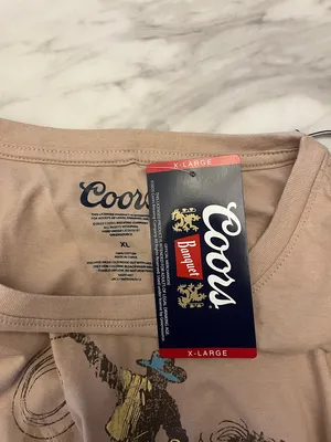 Coors Banquet Women's Short Sleeve Tee in Tan thumbnail 3