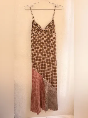 Zara women’s. Dress size medium Floral Patchwork Maxi Dress bohemian , western thumbnail 7