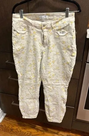 Judy blue floral jeans size‎ 14 skinny fit thumbnail 1