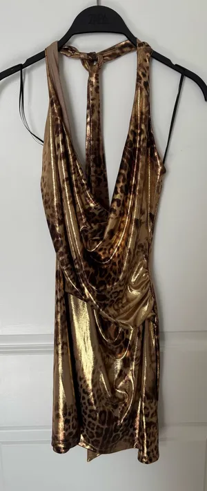 Akira Leopard Print Side Dress thumbnail 2