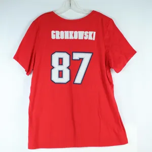 Majestic NFL New England Patriots Red Gronkowski T Shirt Womens Size XXL thumbnail 2