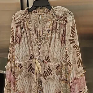 💕FREE PEOPLE💕 Lover to Lover Dress by Bali~ Bohemian Print Small NWOT thumbnail 9