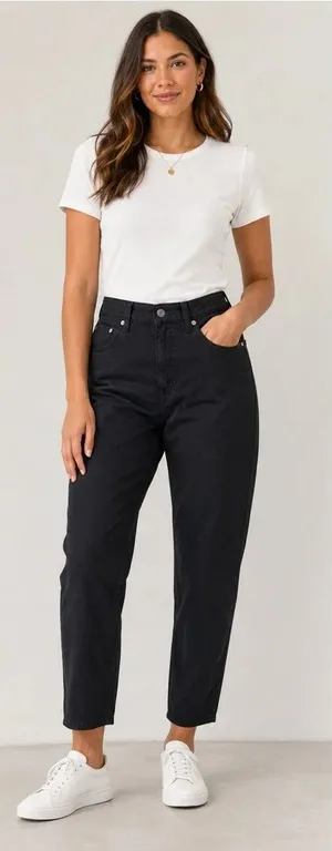Levi's Black 80s Mom Jeans High Rise NWT Sz 27 x 30 thumbnail 1