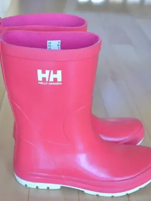 Helly Hansen Pink Rubber Rain Boots thumbnail 1