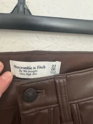 Abercrombie and fitch relaxed leather pants thumbnail 2