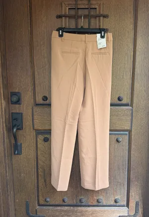 Aritzia The Effortless Pant Taupe Lengh Full, Rise Low, Leg Wiide Size 4 thumbnail 6