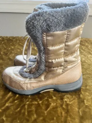 Lands` End Women`S Boots 8b Gray Golden thumbnail 3