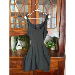 Outdoor Voices‎ Women Black Court Exercise Dress Cutout Back Mini Skort Dress thumbnail 3