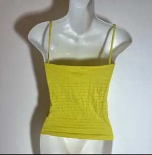 Rhinestone Tank Yellow Size XS thumbnail 3