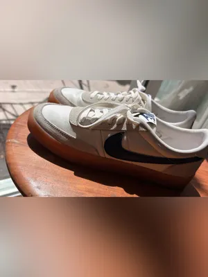 Nike Killshot 2 sneakers featuring a distinct gum rubber sole and navy swoosh 9 thumbnail 7