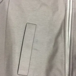 Everlane The Dream Zip-Up Side Stripe Sporty Knit Crop Jacket In Clay XS thumbnail 13