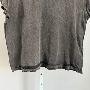 We The Free Distressed Mineral‎ Washed Black Sleeveless Cotton Top sz S Boho thumbnail 3