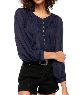 Free People Cool Meadow Top Sz XS thumbnail 1