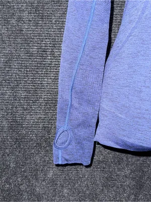 Lululemon Swiftly Tech Long Sleeve Shirt Crew Heather Blue Sz 6 EUC thumbnail 5