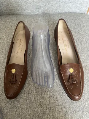 Salvatore Ferragamo Brown Leather Tassel Loafers READ Run small and narrow thumbnail 8