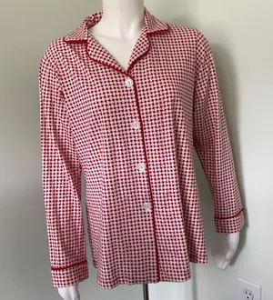 BedHead for RED long sleeve pajama shirt medium thumbnail 1