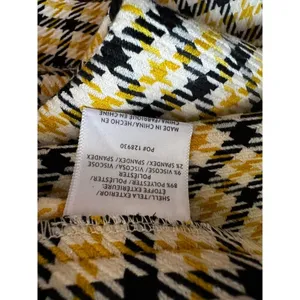 NWT ModCloth About to Bloom Plaid Pants Yellow Black Check Sz 10 thumbnail 6