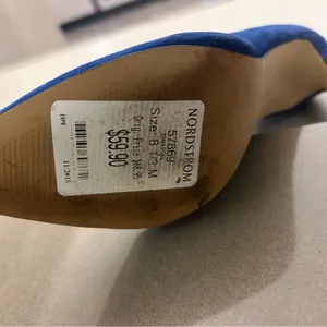 Nine West Blue Suede Heels-sold at Nordstrom-8 1/2 M thumbnail 10