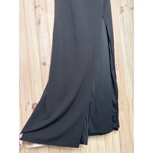 NWT Lulus Aveline Black Off-the-Shoulder Maxi Dress Whimsigoth Party Size XL thumbnail 5